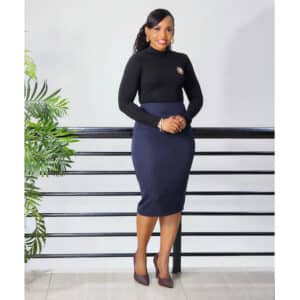 PLAIN MIDI BANDAGE SKIRT - Image 7