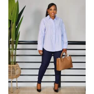 PIN STRIPE LONG SLEEVE SHIRT - Image 7