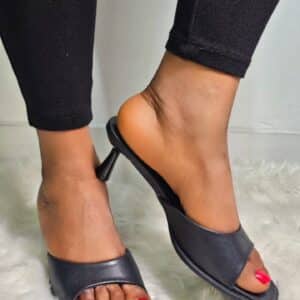 KITTEN HEEL NUDE SLIPPERS AR-2 - Image 3