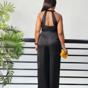 BACK DETAILED PALAZZO JUMPSUIT - Image 3