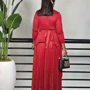 MIYAKE FLORAL PLEAT SKIRT KIMONO - Image 3