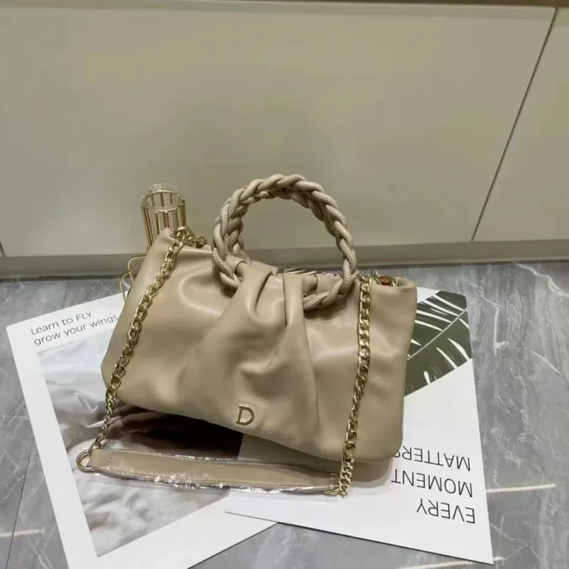 PLEATED MINI HANDLE BAG