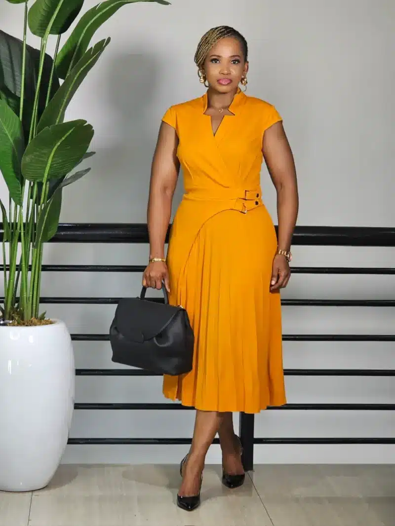 PLEATED DRESS