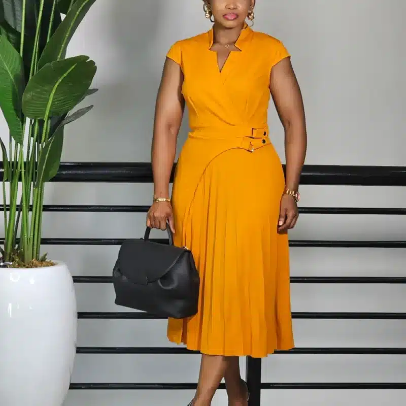 PLEATED DRESS