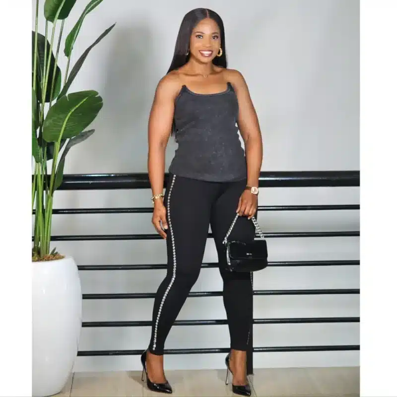SIDE STUD HIGH WAIST JEGGINGS - Image 3