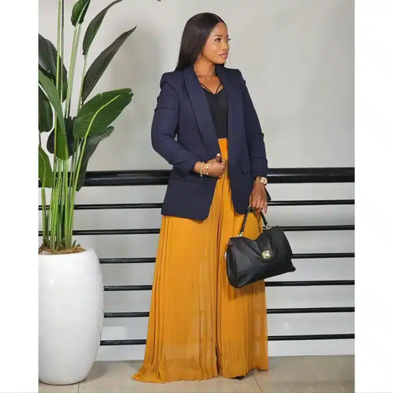 PLEATED CHIFFON PALAZZO PANT - Image 11