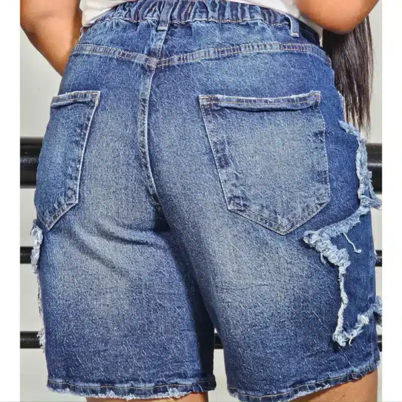 DOUBLE STAR DETAIL SHORT JEAN - Image 3