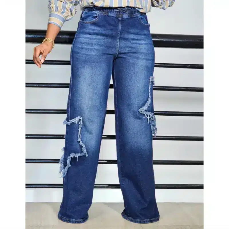 DOUBLE STAR PALAZZO MOM JEAN