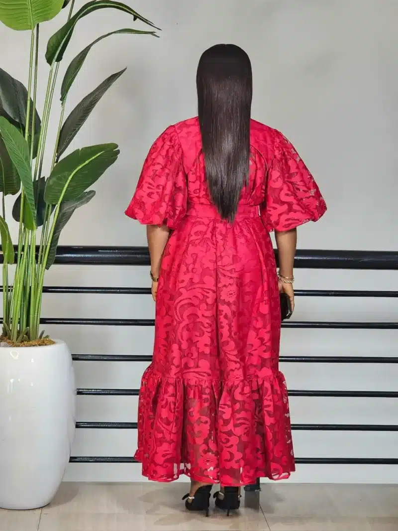 LACY HEM MIDI DRESS - Image 4