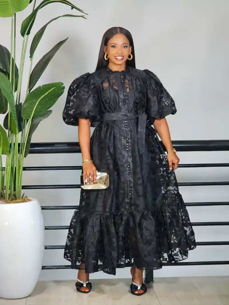 LACY HEM MIDI DRESS - Image 2