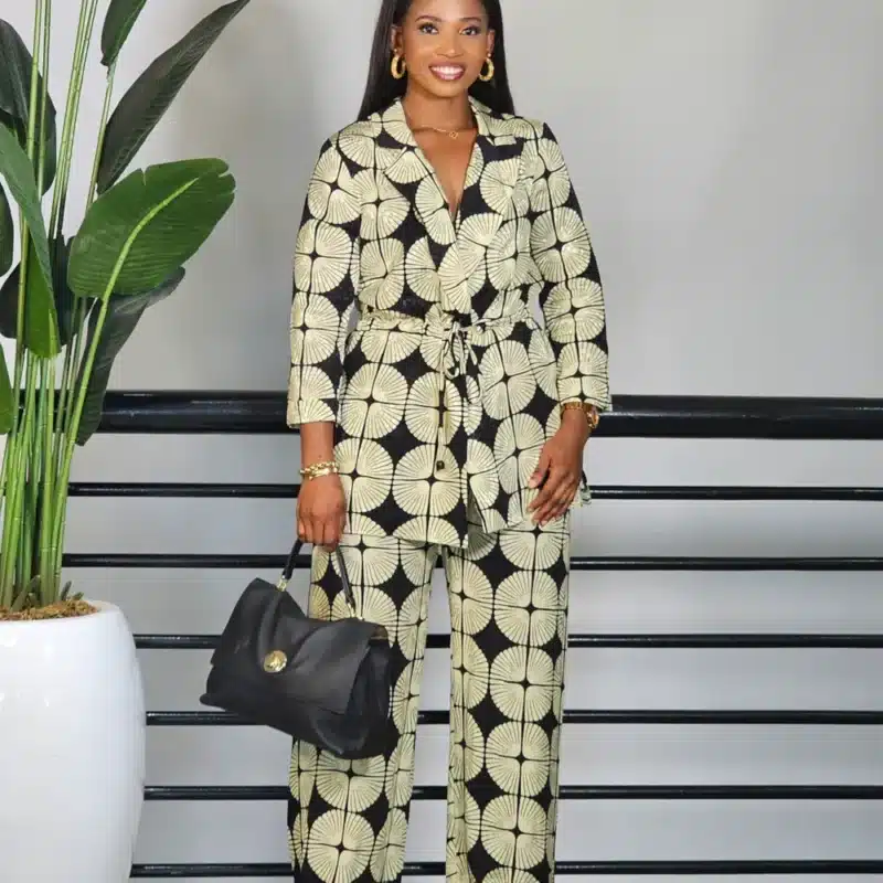 PRINT PANT & TOP SET