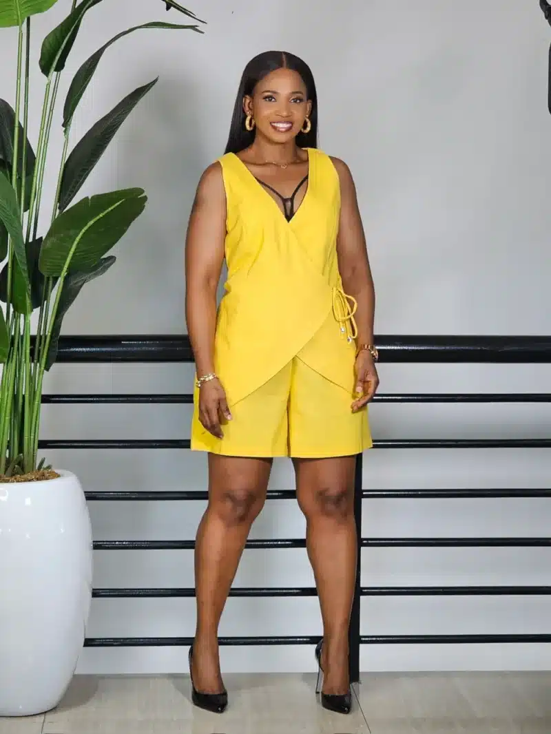 SLEEVELESS WRAP TOP & SHORT SET