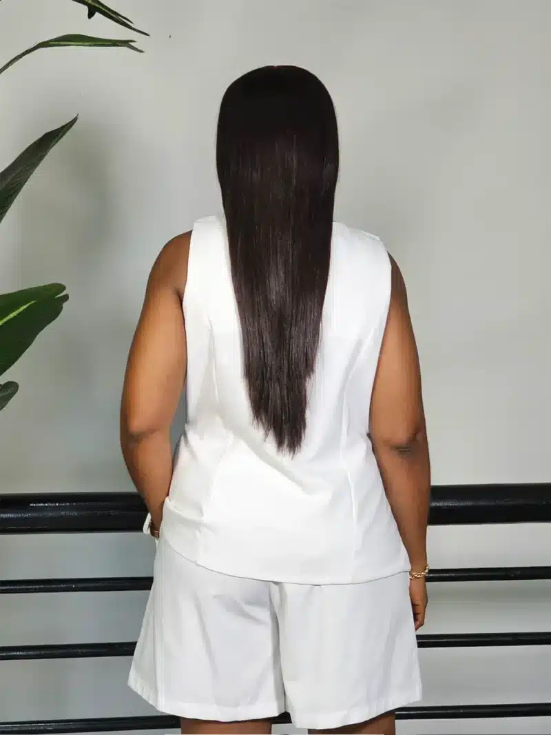 SLEEVELESS WRAP TOP & SHORT SET - Image 8