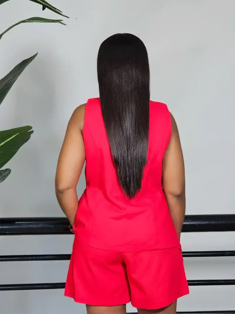 SLEEVELESS WRAP TOP & SHORT SET - Image 6