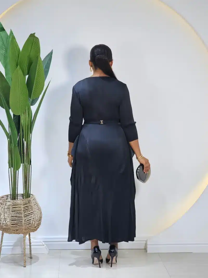 PLEATED MIYAKI PEPLUM DRESS - Image 4