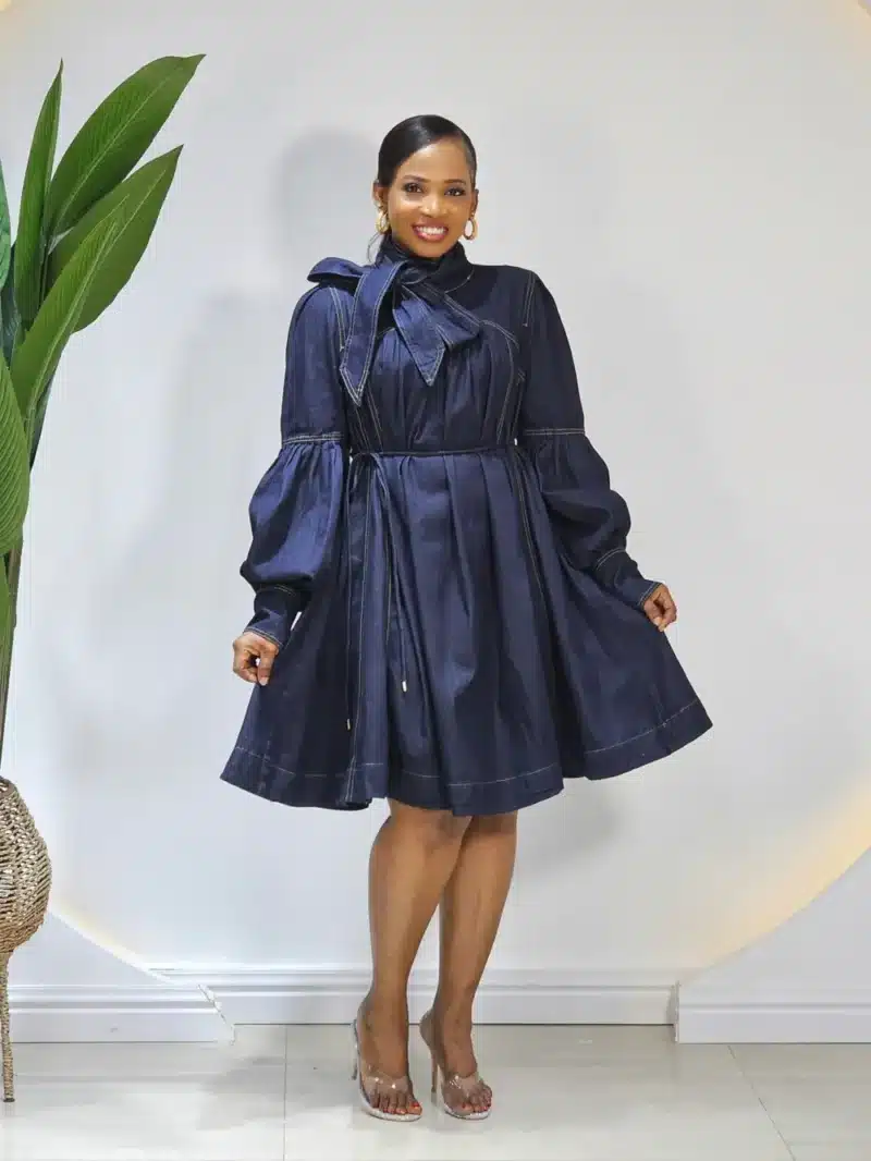 DENIM SWING DRESS