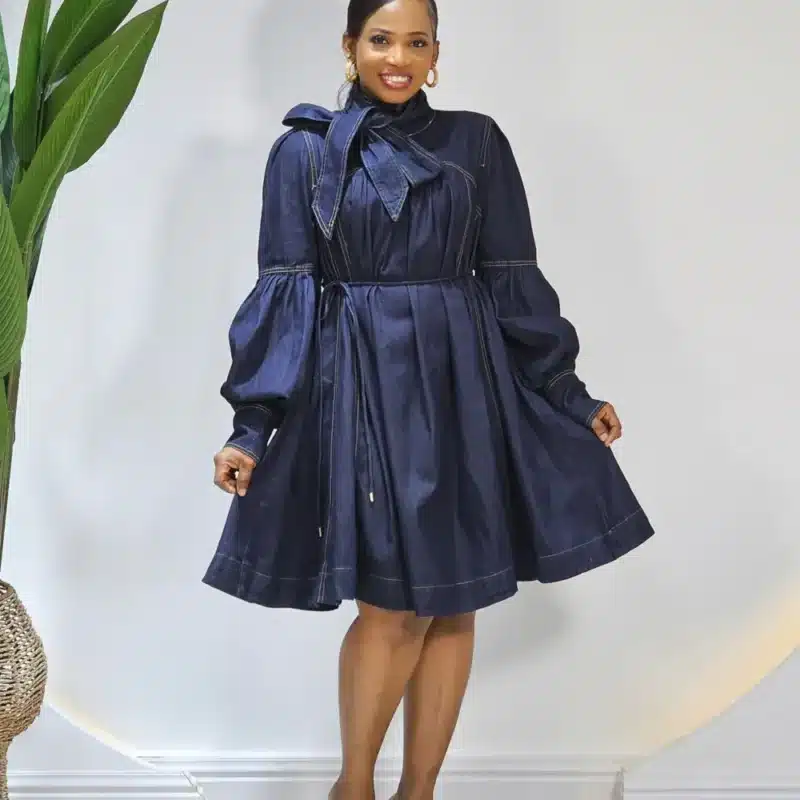 DENIM SWING DRESS