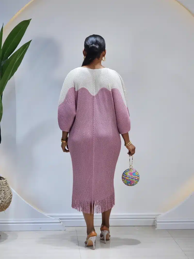 FRINGE HEM MIYAKI DRESS - Image 6