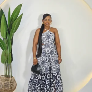 BACK KNOT LACY DRESS