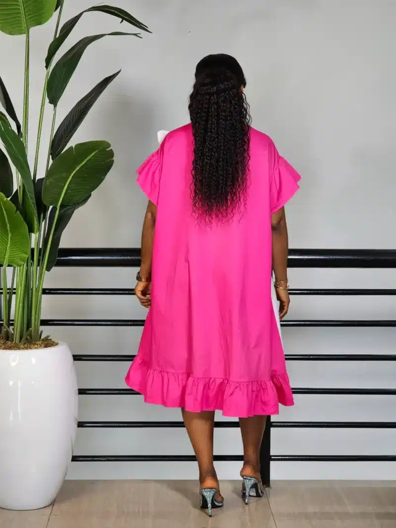 SIDE BOW HEM DRESS - Image 5