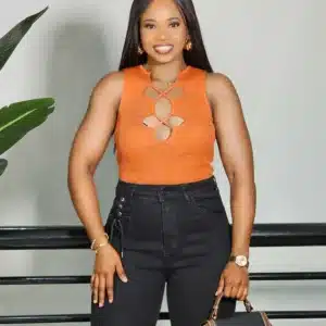 SLEEVELESS CROSS FRONT BODYSUIT