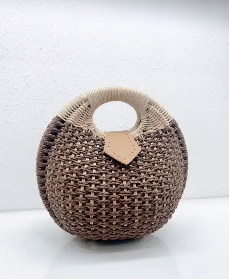 STRUCTURED WOVEN BEACH BAG - Image 3