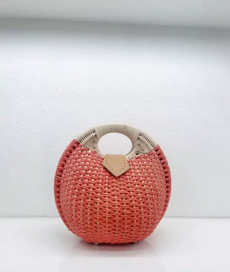 STRUCTURED WOVEN BEACH BAG - Image 2
