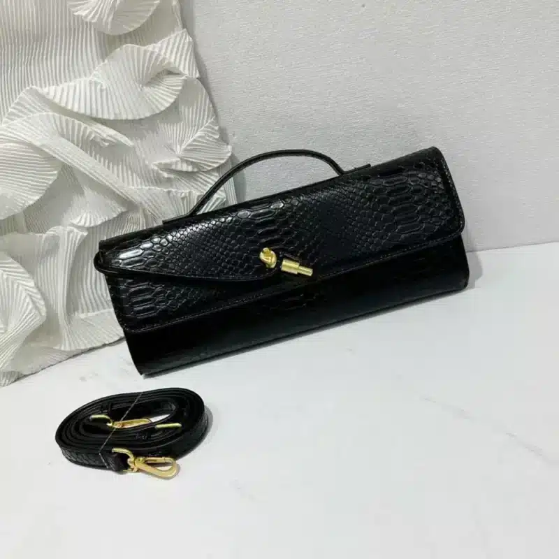 CROC SKIN RECTANGULAR MINI CLUTCH - Image 3