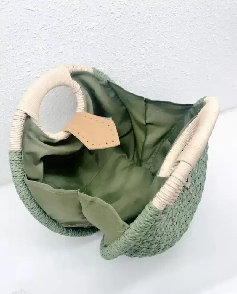 STRUCTURED WOVEN BEACH BAG - Image 4