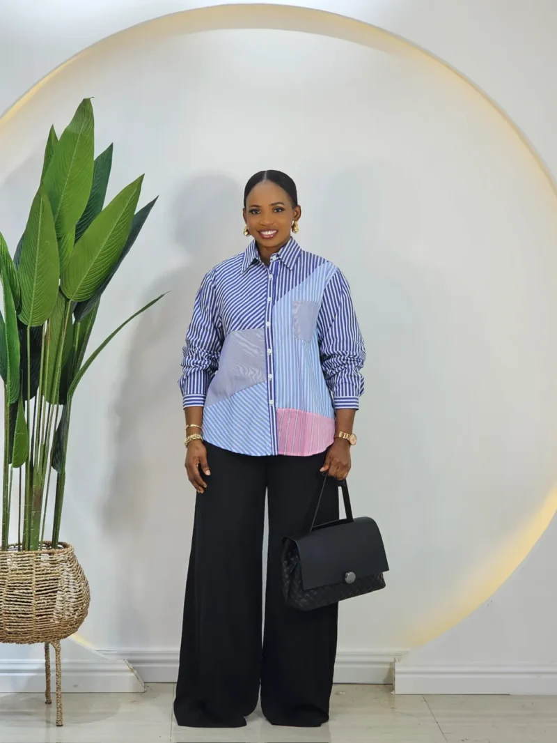 3-TONE STRIPE SHIRT - Image 2