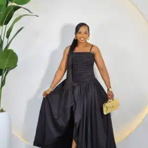 DEEP HEM BUBBLE SPAG DRESS - Image 3