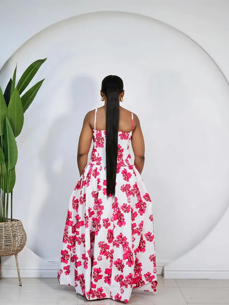 PRINT DEEP HEM BUBBLE SPAG DRESS - Image 2