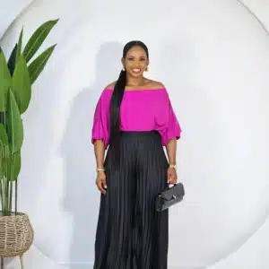 SATIN PLEATED PALAZZO PANT - Image 4