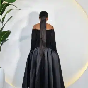 BROOCH FRONT BROOCH SKATER DRESS - Image 3