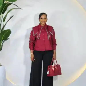 BOLD COLLAR DRAW STRING TOP - Image 4