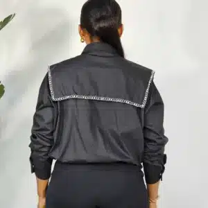 BOLD COLLAR DRAW STRING TOP - Image 5