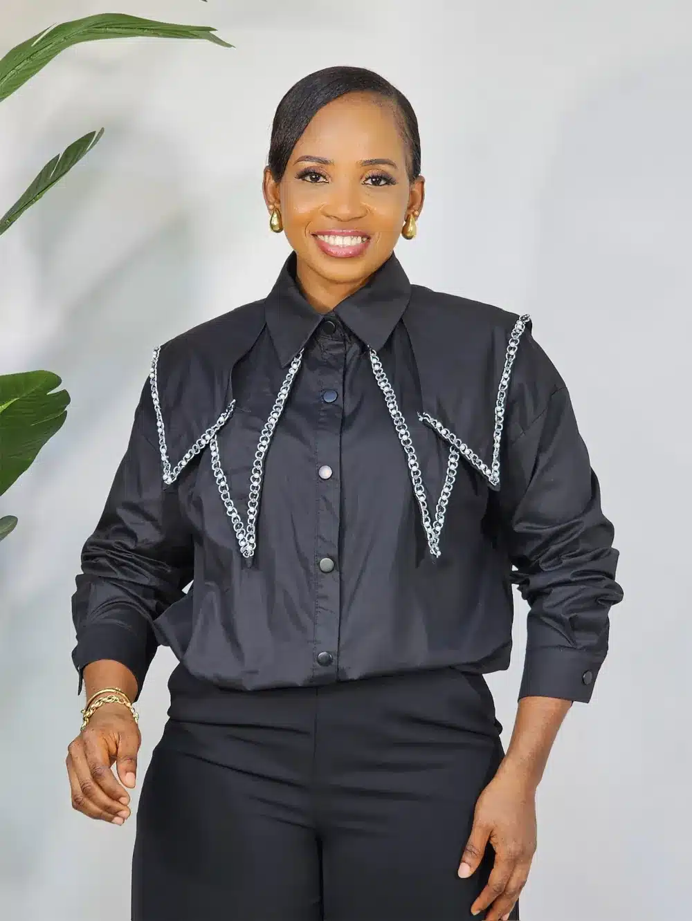 BOLD COLLAR DRAW STRING TOP – Posh 'n' Sassy