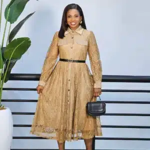 LACY BUTTON DOWN DRESS - Image 2