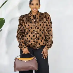 POLKA DOT BOLD COLLAR SHIRT - Image 2