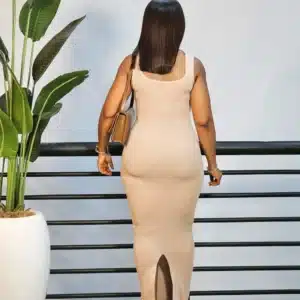 KNIT SLEEVELESS BODYCON DRESS - Image 4