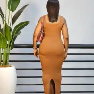 KNIT SLEEVELESS BODYCON DRESS - Image 6