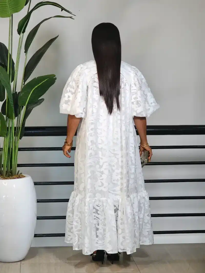 LACY HEM MIDI DRESS - Image 6