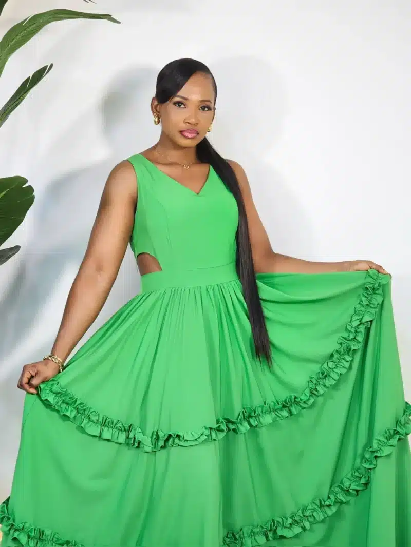 DOUBLE SIDE CUT GYPSY MAXI DRESS - Image 7