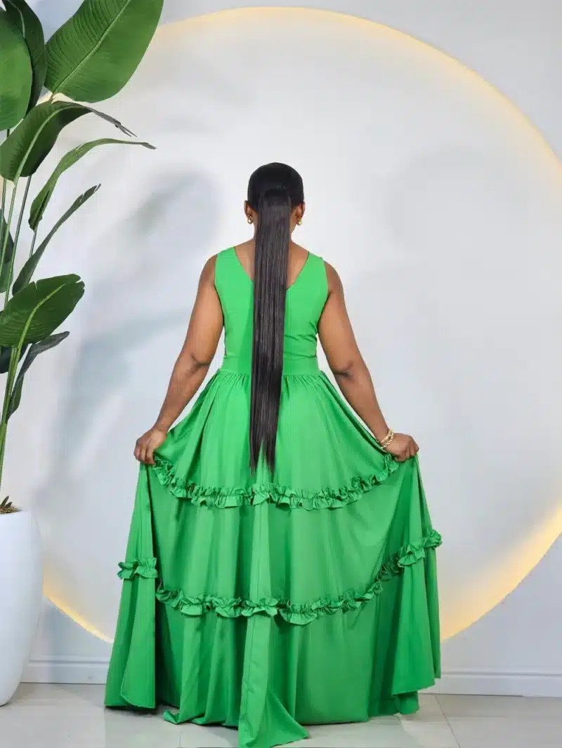 DOUBLE SIDE CUT GYPSY MAXI DRESS - Image 6