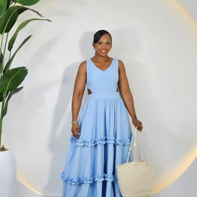 DOUBLE SIDE CUT GYPSY MAXI DRESS