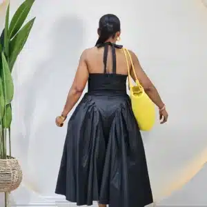 HALTER NECK KNOT HEM DRESS - Image 2