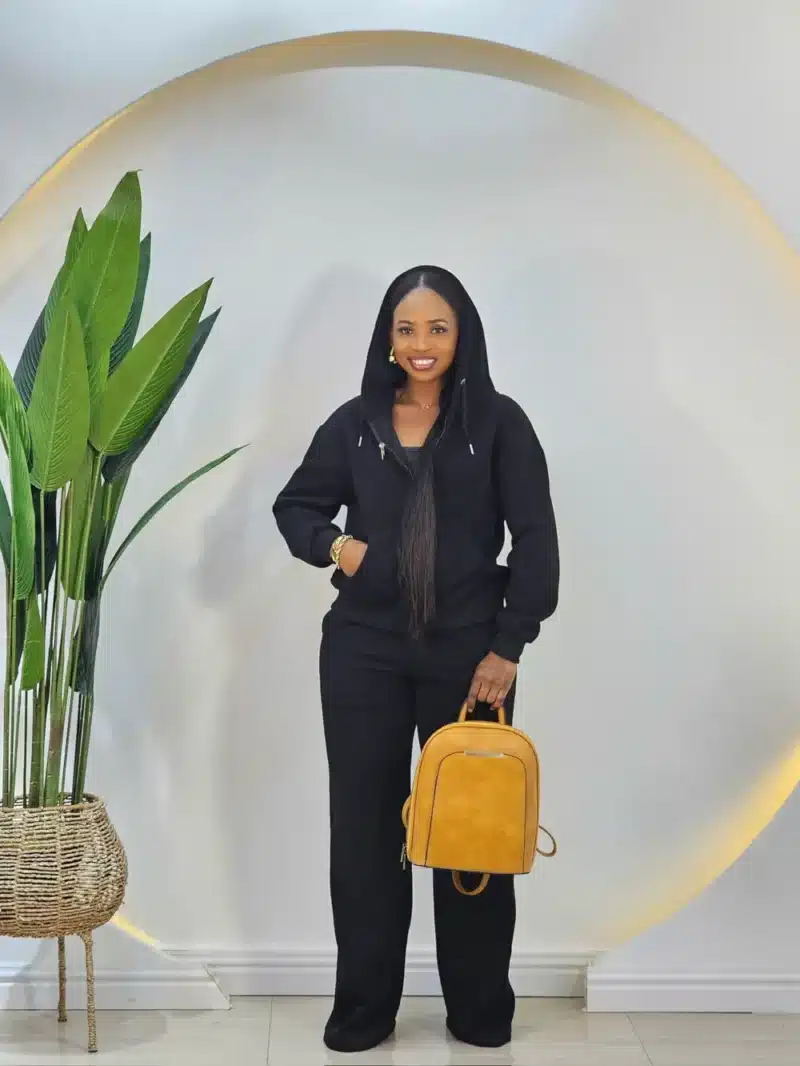 PLAIN HOODIE TRACKSUIT SET - Image 2