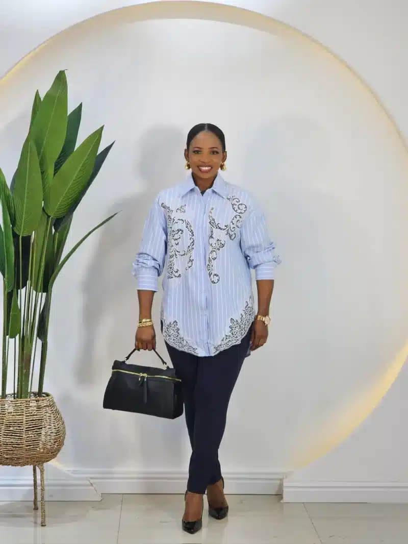 EMBROIDERY STRIPE SHIRT - Image 4