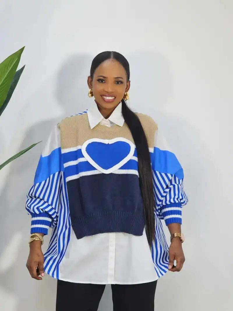 KNIT & STRIPE LOVE SHIRT