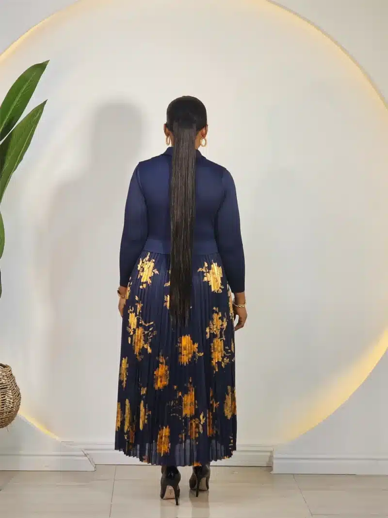 GLITTERS PLEAT MIYAKI DRESS - Image 5